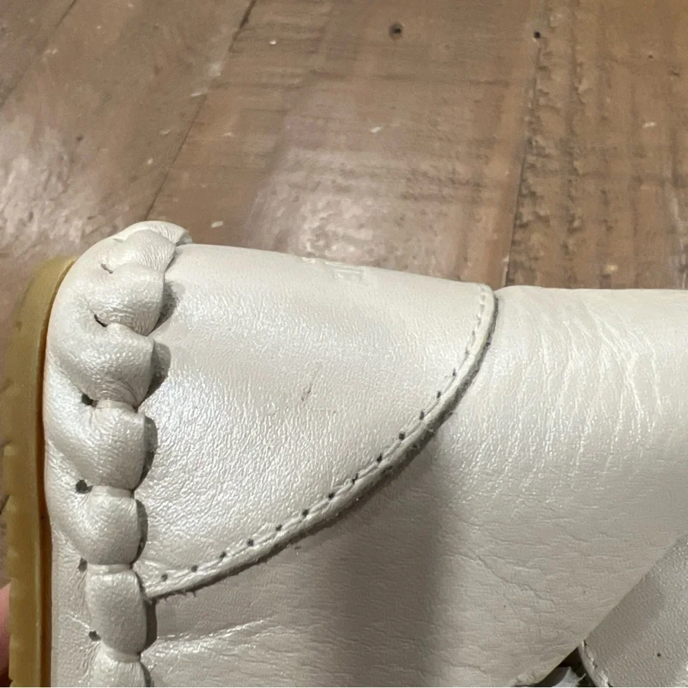 Donsje Amsterdam Pina Leather Boots 18-24 Months Metallic Off White Faux Fur